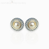 Small Faux Silver - Earrings